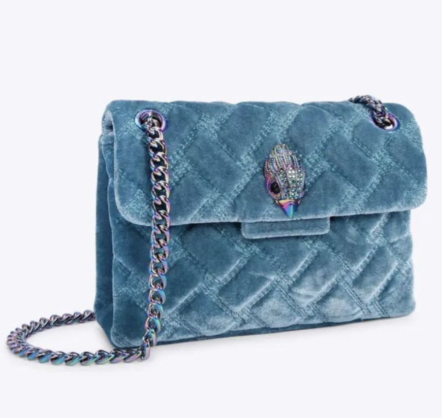 Kurt Geiger London Mini Kensington Velvet Crossbody Bag *En existencia* - Imagen 2